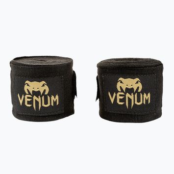 Bandaże bokserskie Venum Kontact 450 cm black/gold