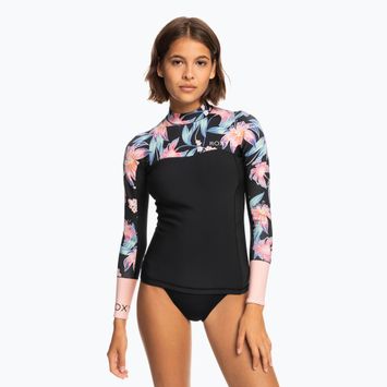 Koszulka neoprenowa damska ROXY 1.0 mm Swell Series 2022 Qlock anthracite paradise found s