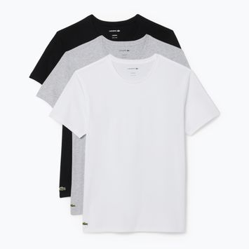 Koszulka męska Lacoste TH9010 3-pak white/silver chine/black