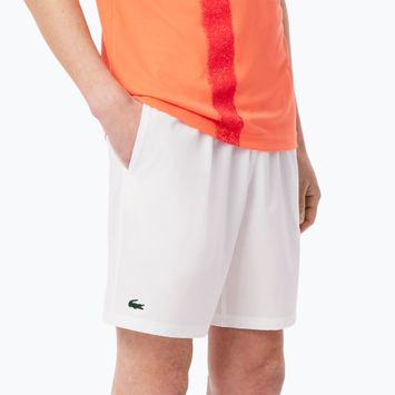 Spodenki tenisowe męskie Lacoste GH7413 white/mango tree red