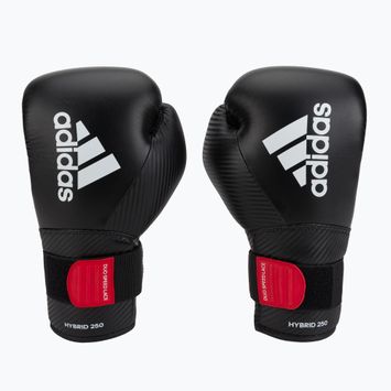 Rękawice bokserskie adidas Hybrid 250 Duo Lace czarne ADIH250TG