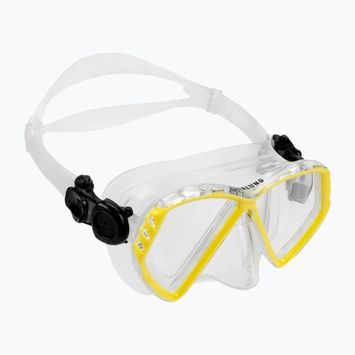 Maska do snorkelingu juniorska Aqualung Cub transparent/yellow