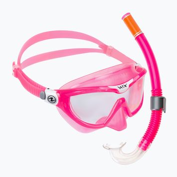 Zestaw do snorkelingu dziecięcy Aqualung Mix Combo pink/white