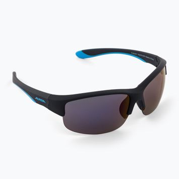 Okulary przeciwsłoneczne dziecięce Alpina Junior Flexxy Youth HR black blue matt/ blue mirror
