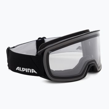 Gogle narciarskie Alpina Nakiska black matte/clear