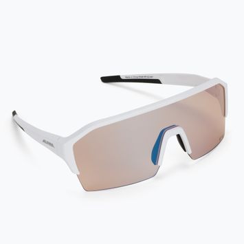 Okulary przeciwsłoneczne Alpina Ram Hr Q-Lite V white matt/blue mirror