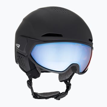 Kask narciarski Alpina Oro QV Mips black matt/ice blue