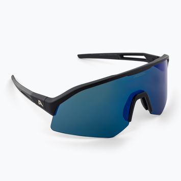 Okulary przeciwsłoneczne Alpina Sonic Q-Lite black matt/ blue mirror