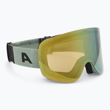 Gogle narciarskie Alpina Penken Q-Lite willow/ green matt/ gold
