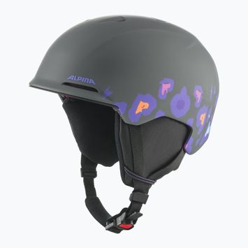 Kask narciarski dziecięcy Alpina Brix midnight/ grey leo matt