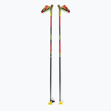 Kije do nart biegowych LEKI PRC 750 bright red/ neon yellow/ black
