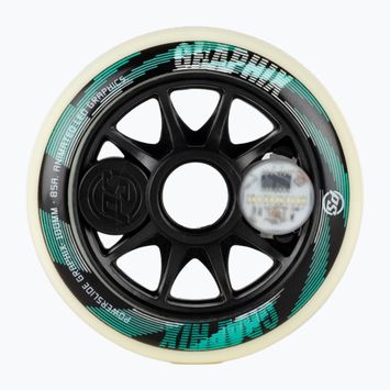 Kółko do rolek Powerslide Graphix LED Wheel 100 Left 100 mm/85A white/black