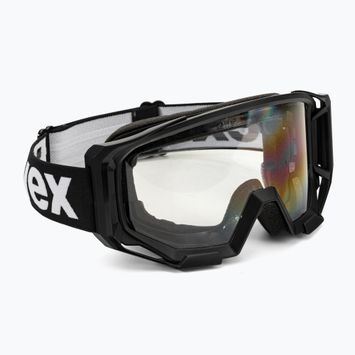 Gogle rowerowe UVEX Athletic black matte/clear