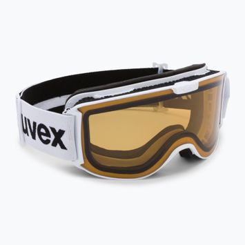 Gogle narciarskie UVEX Skyper P white mat/polavision brown/clear