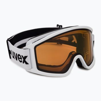 Gogle narciarskie UVEX G.gl 3000 P white mat/polavision brown clear 55/1/334/10