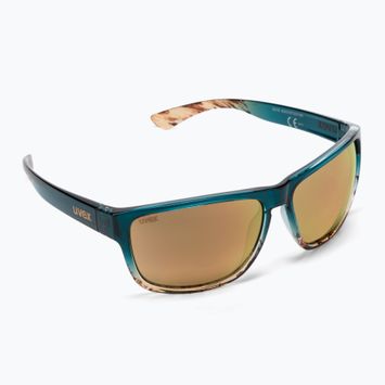 Okulary przeciwsłoneczne UVEX Lgl 36 CV peacock sand/colorvision mirror champagne S5320174697