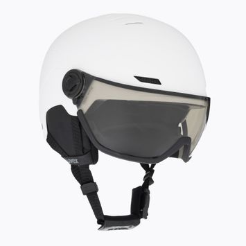 Kask narciarski UVEX Wanted Visor V white matt/variomatc smoke