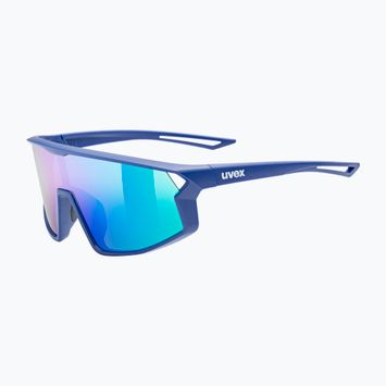 Okulary przeciwsłoneczne dziecięce UVEX Skyryse Jr blue matt/mirror green