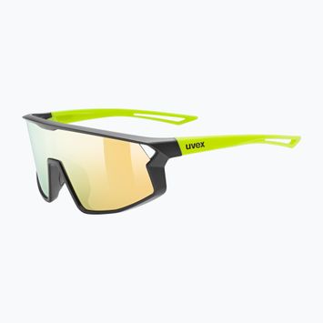 Okulary przeciwsłoneczne dziecięce UVEX Skyryse Jr black/yellow matt/mirror yellow