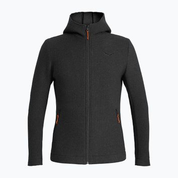 Bluza trekkingowa męska Salewa Sarner 2L Wool Fz Hoody black out