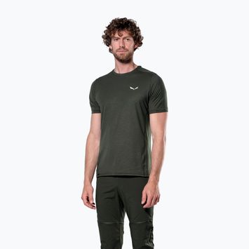 Koszulka trekkingowa męska Salewa Puez Dry dark olive