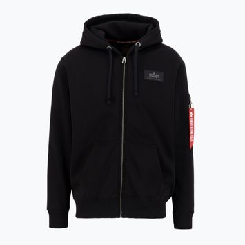 Bluza męska Alpha Industries Back Print Zip black