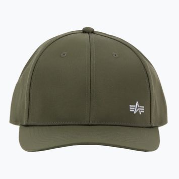 Czapka z daszkiem męska Alpha Industries Metal Label dark olive