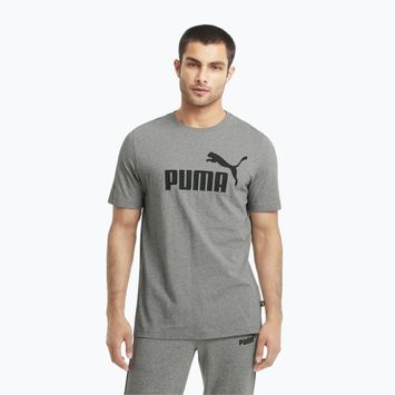 Koszulka męska PUMA Ess Logo Tee medium gray heather