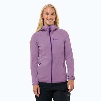 Bluza  polarowa damska Jack Wolfskin Kolbenberg Hooded Fz velvet