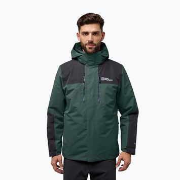 Kurtka 3w1 męska Jack Wolfskin Jasper 3In1 black olive