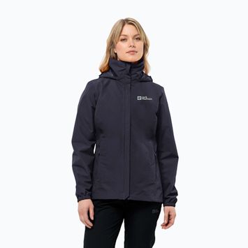 Kurtka przeciwdeszczowa damska Jack Wolfskin Stormy Point 2L graphite