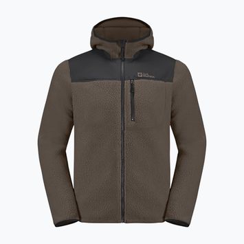 Bluza polarowa męska Jack Wolfskin Kammweg Pile Fz cold coffee