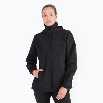 Kurtka przeciwdeszczowa damska Jack Wolfskin Stormy Point 2L black