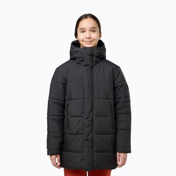 Kurtka ocieplana dziecięca Jack Wolfskin Teen Ins Long granite black