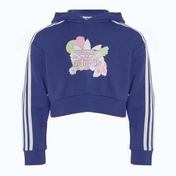 Bluza dziecięca adidas Cropped Floral legacy indigo