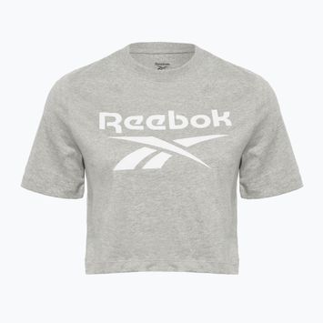 Koszulka damska Reebok Identity Big Logo Crop Tee medium grey heather