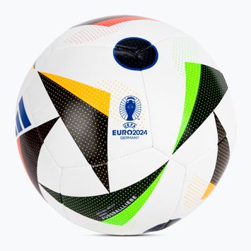 Piłka do piłki nożnej adidas Fussballliebe Training EURO 2024 white/black/glow blue rozmiar 5