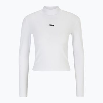 Longsleeve damski FILA Linnuse Cropped Turtle Neck bright white