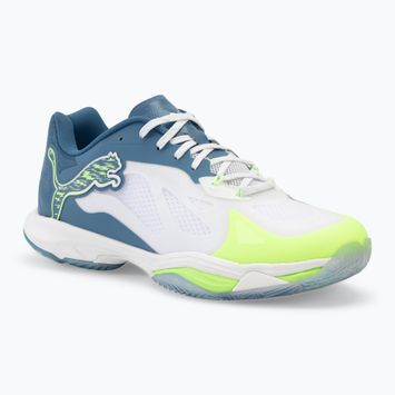 Buty do sportów halowych PUMA Vantage Nitro puma white/ blue horizon/ fizzy apple