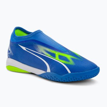 Buty piłkarskie dziecięce PUMA Ultra Match LL IT + Mid ultra blue/puma white/pro green