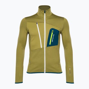 Bluza polarowa męska ORTOVOX Fleece Grid zielona 8721200046