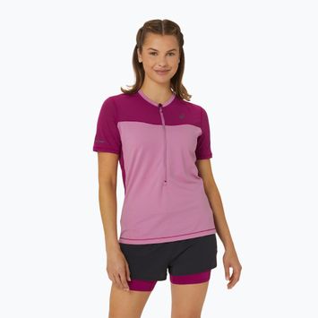Koszulka do biegania damska ASICS Fuijtrail soft berry/blackberry