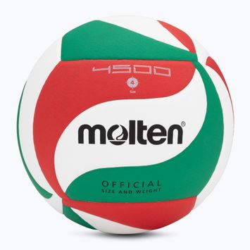 Piłka do siatkówki Molten V4M4500-4 white/green/red rozmiar 4