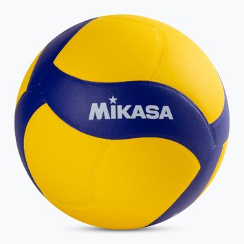 Piłka do siatkówki Mikasa V330W żółta/niebieska rozmiar 5
