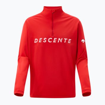 Bluza męska Descente Chest Logo T-Neck electric red