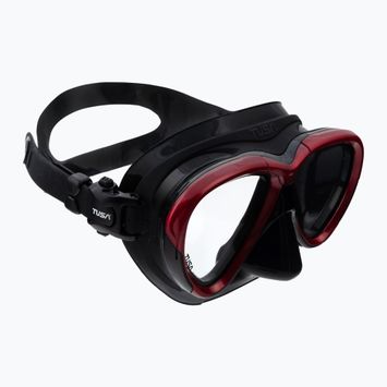 Maska do nurkowania TUSA Intega czarna/czerwona