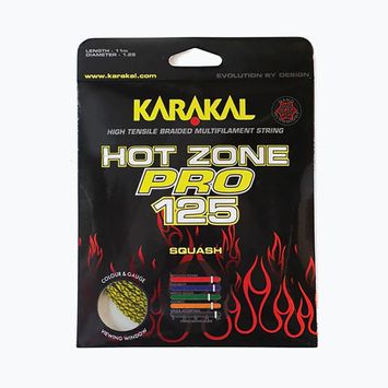 Naciąg do squasha Karakal Hot Zone Pro 125 11 m yellow/black