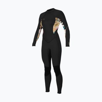 Pianka do pływania damska O'Neill Bahia 3/2 mm Back Zip Full black/mikah floral/black