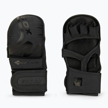 Rękawice grapplingowe RDX T15 Noir Hybrid matte black