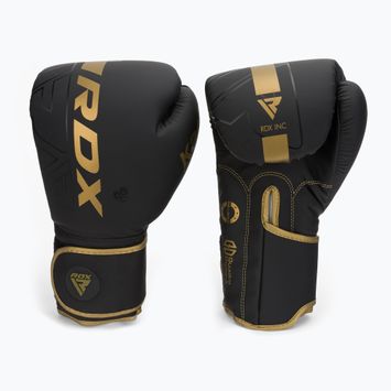 Rękawice bokserskie RDX F6 matte golden